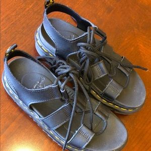 Dr marten lace up sandals worn twice